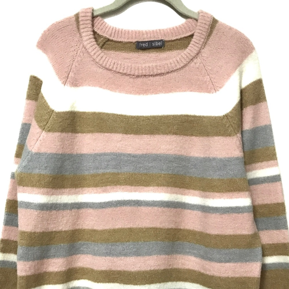 Super-soft Oversized Striped Tunic Sweater NWOT - Size M - Picture 4 of 6